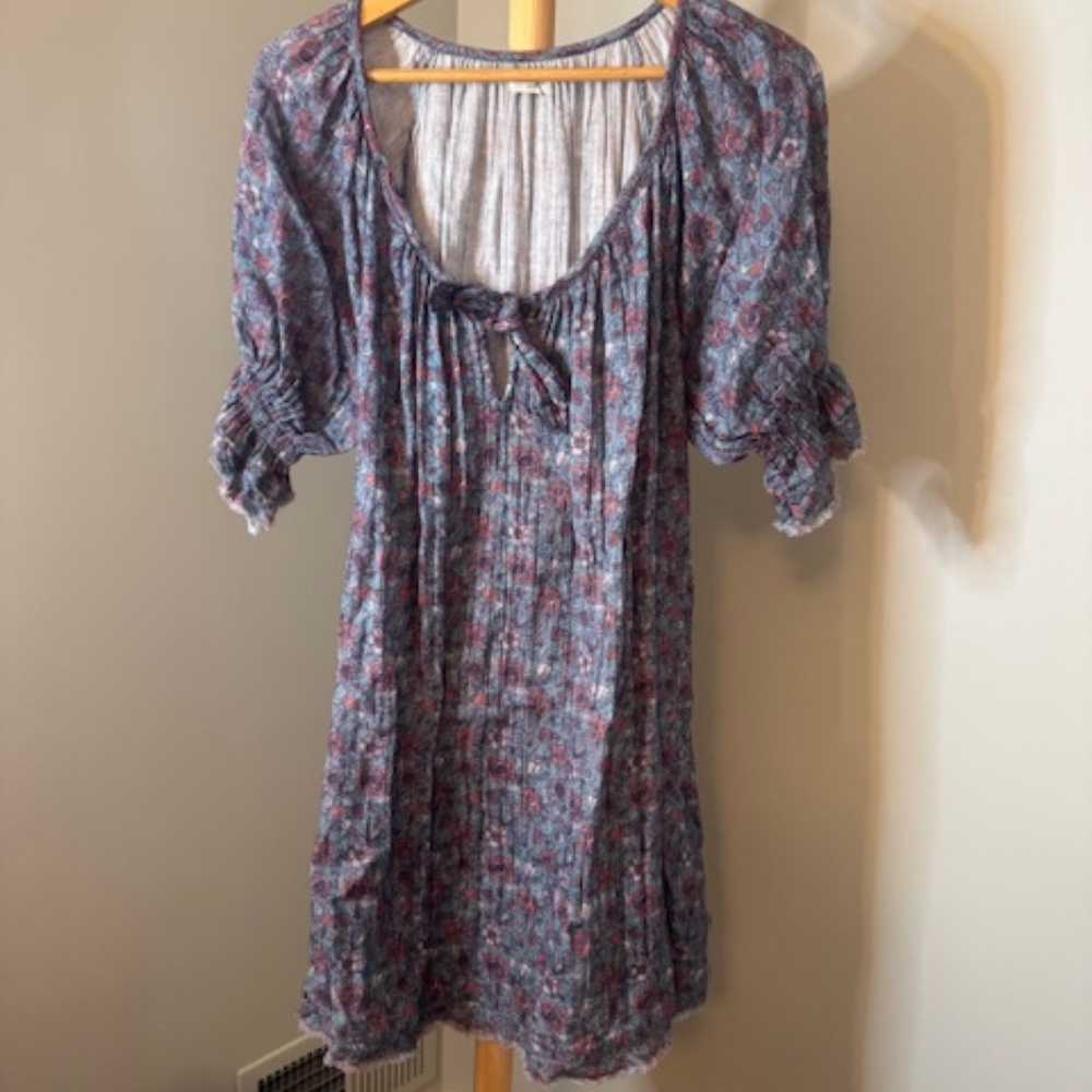 NATURAL LIFE Blue and Pink Floral Dress